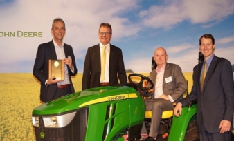 Carousel recognised by John Deere for achieving excellence.