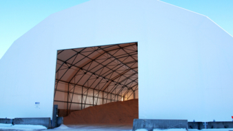 Local councils drive to increase salt warehouse capacities ahead of winter.