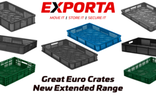 Exporta Launches New Range of Recycled Euro Crates and Extends its Euro Crate range