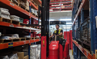 New warehouse truck safety device slashes product damage