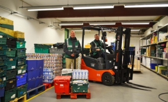 Toyota’s forklift donation will help foodbank to feed more families in need