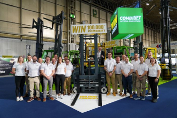 Combilift’s 100,000th Forklift on a European Tour: Enter to Win & Support a Life-Changing Cause!