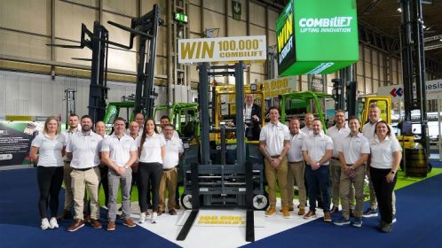 Combilift’s 100,000th Forklift on a European Tour: Enter to Win & Support a Life-Changing Cause!