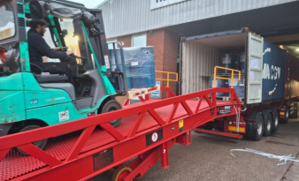 Thorworld ramp helps Hubergroup to streamline its unloading operation